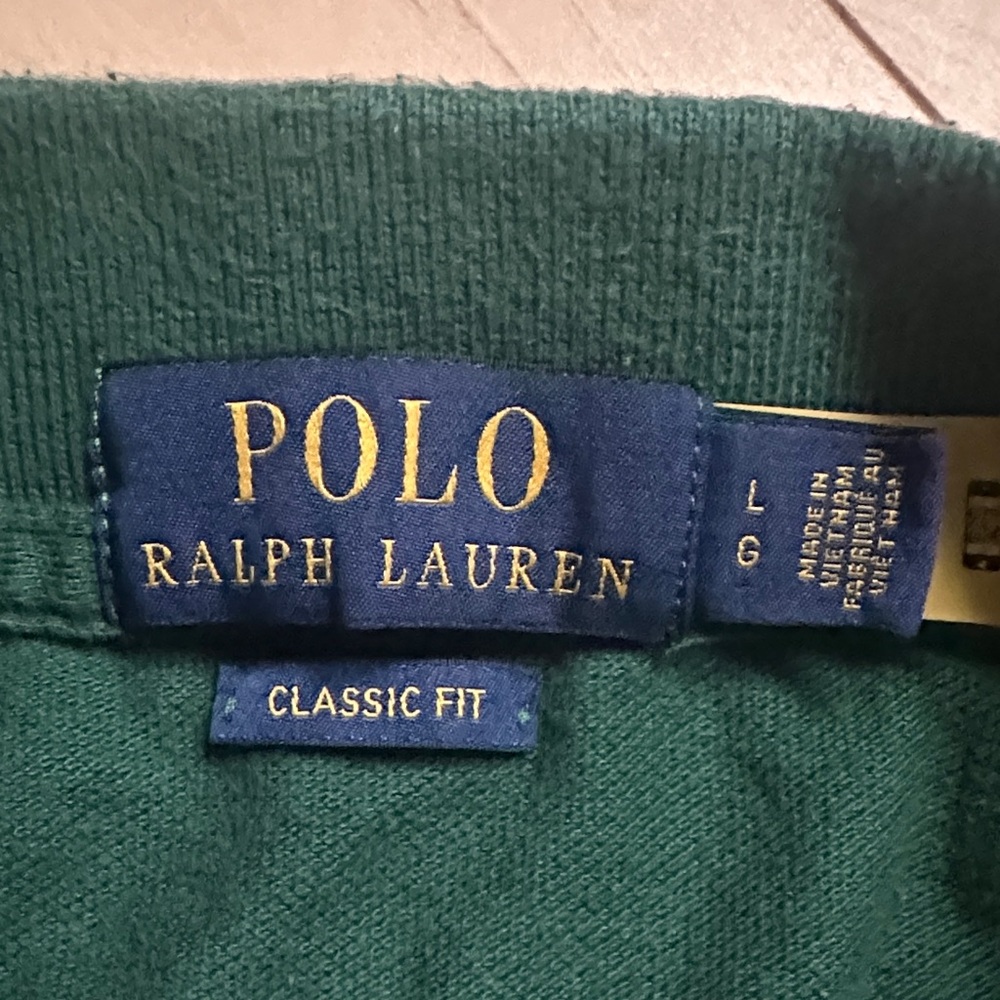 Polo by Ralph Lauren Bear Green Polo Shirt - Picture 4 of 5
